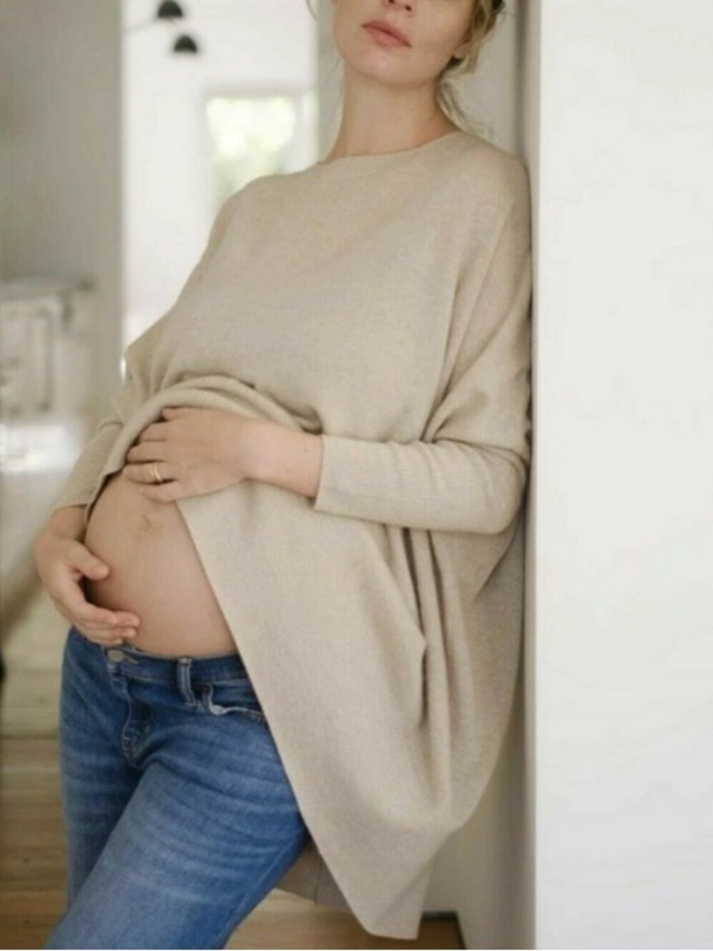 Hatch Nadine Cashmere Sweater Tan